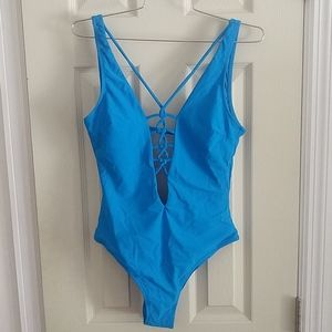 Low cut bathing suit